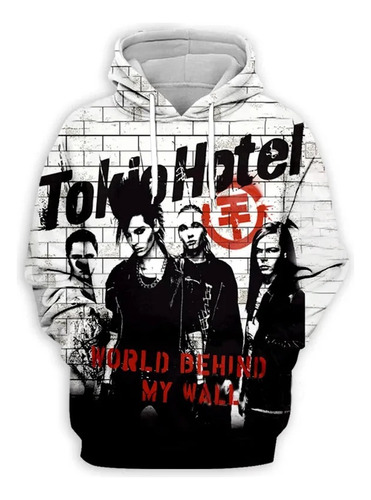 Moletons Casuais Com Impressão 3d Da Banda Tokio Hotel