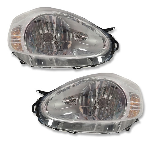 Imagem 2 de 7 de Par Farol Cromado Fiat Punto Essence 2010 Novo Original