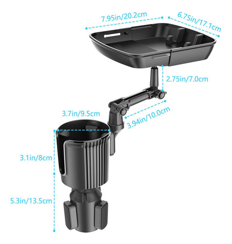 Portavasos Para Coche, Bandeja Para Bebidas,organizador Auto