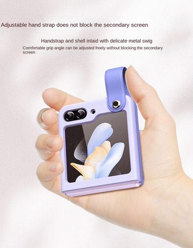 Funda Color Clash For Samsung Zflip6 Con Correa For La Muñeca