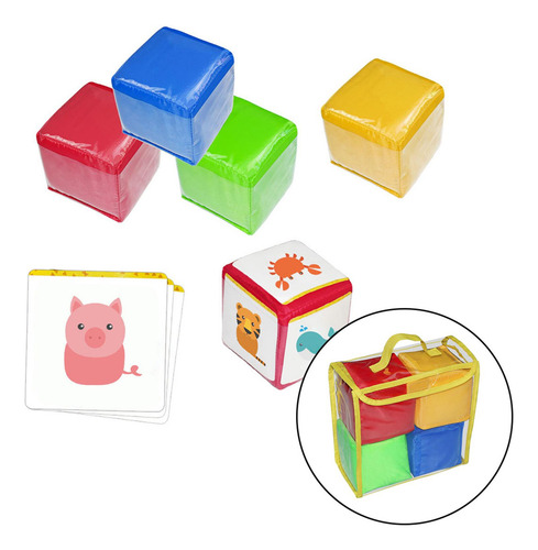 Cubos De Espuma De Jogo De Dados De 4 Peças De 4 Polegadas