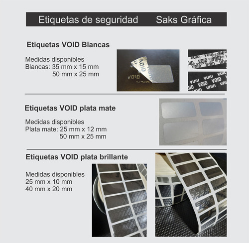 Imagen 2 de 5 de 1.000 Void Etiquetas De Seguridad 25x12 Mm Garantías