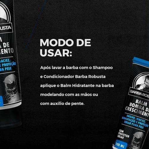 Balm Profissional Barba Para Hidratar Modelar Barba Robusta