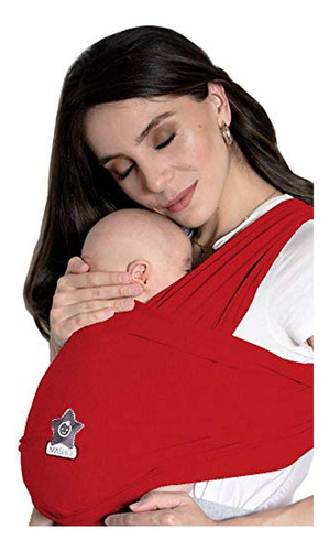 Fular Rebozo Para Bebe Elàstico, 6 Colores, Portabebes Color Rojo