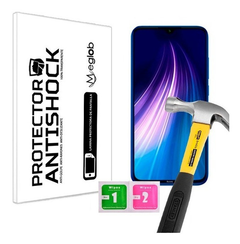 Imagen 3 de 3 de Lamina Protector Pantalla Antishock Xiaomi Redmi Note 8t