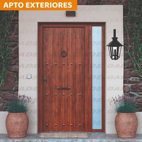 Imagen 4 de 7 de Farol Exerior De Pared Chico Apto Led Negro 6 Caras