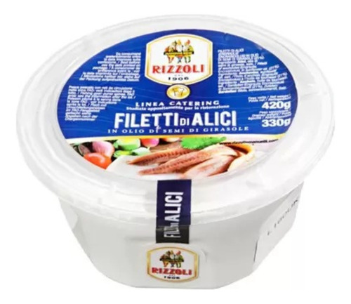 Filé De Anchova Em Óleo Rizzoli 420g