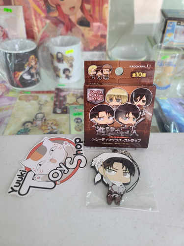 Llavero Levi Attack On Titan Rubber Original Sinuso 