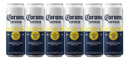 Pack X6 Cerveza Corona Lata 410 Ml