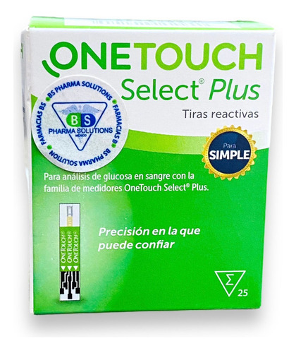 One Touch Select Plus Simple C/25 Tiras Reactivas 