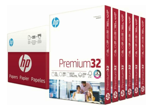 Hp Paper, Premium Choice Laserjet, 32lb, 8.5 x 11, Carta,