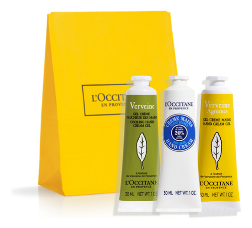  Loción hidratante/exfoliante/nutritivo/curativo para cuerpo L'Occitane Loção Hidratante Corporal Trío Crema de Manos Best Seller en lata de 60mL/322g neutro - pack x 4 unidades 