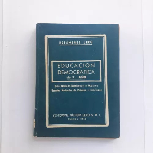 Educacion Democratica - 3° Año Victor Leru