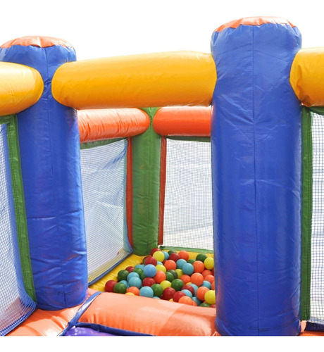 Castelo Pula-pula C/ Piscina De Bolinhas Inflável 3x2m Motor