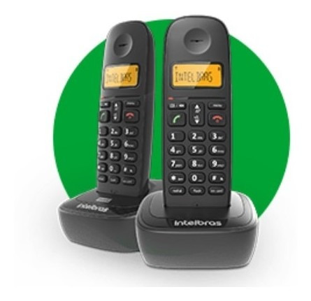 Imagem 7 de 7 de Telefone Sem Fio Intelbras Ts 2510 Preto