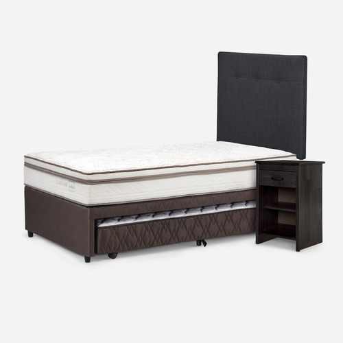 Diván Cama Classique+ 1,5 Plazas + Muebles Maurice Grafito
