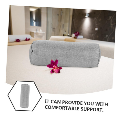 Almohada Redonda De Apoyo Para El Cuello Y Almohada De