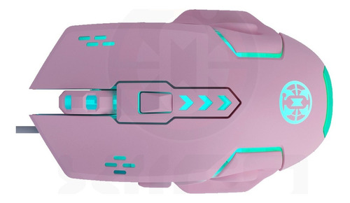 Mouse Gamer Pro Esport 7p Led 4 Dpi Rosa Negro Xiird Gaming