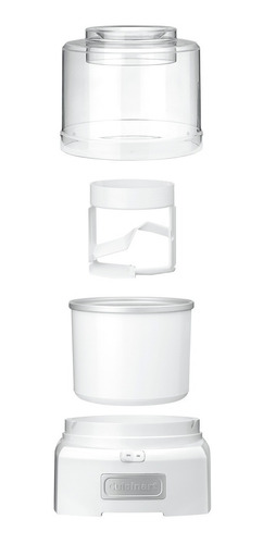 Imagen 3 de 4 de Maquina Automática De Helado Blanca Cuisinart Ice-21