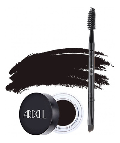 Pomada Para Cejas Ardell Brow Pomade Con Brocha Punta Doble Color Soft black