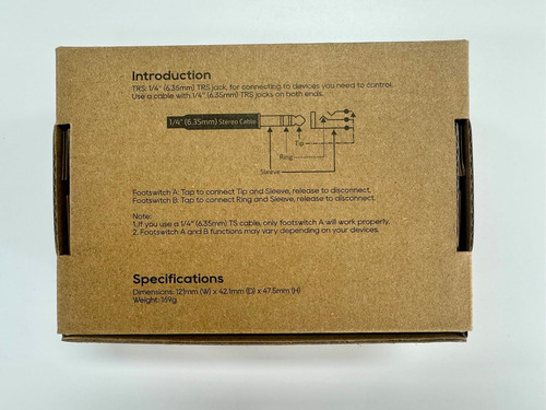 Pedal Sonicake Dual Footswitch Para Guitarra Pedal De Efe...