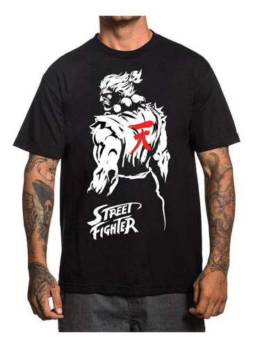 Playera Akuma Street Fighter Gamer Videojuegos