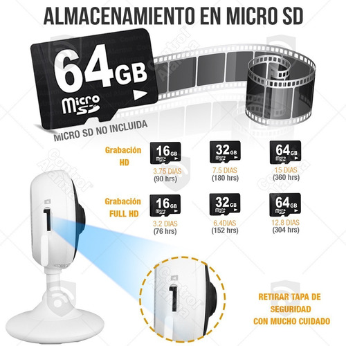 Imagen 8 de 10 de Camara Wifi Ip Nube Gratis Full Hd Seguridad Vigilancia App