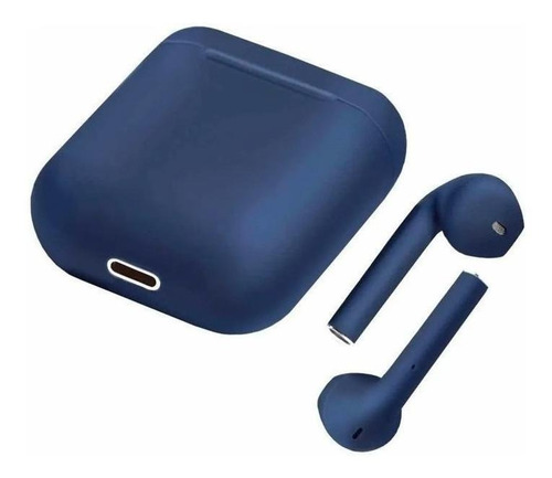 Audífonos In-ear inalámbricos i12 TWS azul oscuro