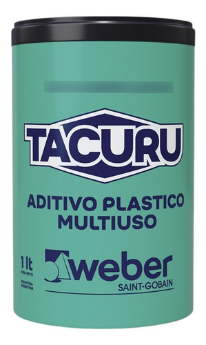 Tacuru Weber Aditivo Vinílico Plástico Pared Piso Techo 1 Lt