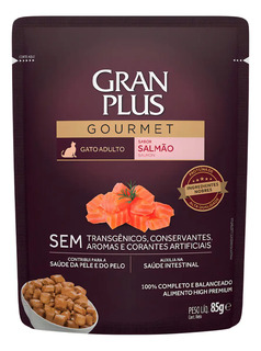 Ração Úmida Gato Adulto Salmão 85g Gran Plus
