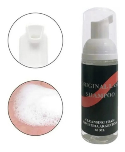 Shampoo Pestañas Cejas Limpieza Lash 60ml Lefemme