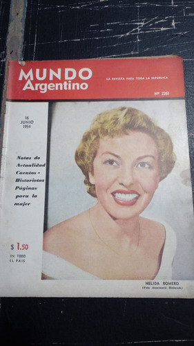 Mundo Argentino Junio 1954 Nelida Romero