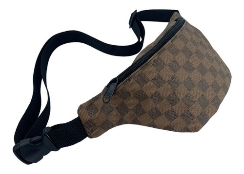 Pochete Tiracolo De Cintura Transversal Ombro Necessaire Bag Cor Marrom
