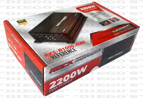 Imagen 4 de 8 de Amplificador Rock Series Rks-r1000.4dm 2200w 4canales Clased