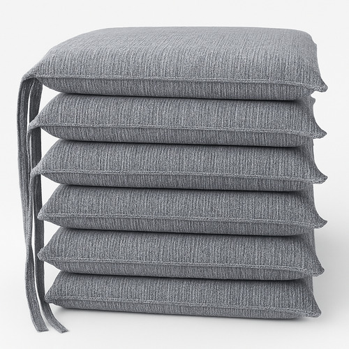 Almohadon Para Silla Chenille Antimancha C/ Cierre 40 X 40cm Crudo Chenille