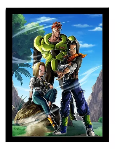 Quadro Decorativo Dragon Ball Z Saga Androides 33x43cm