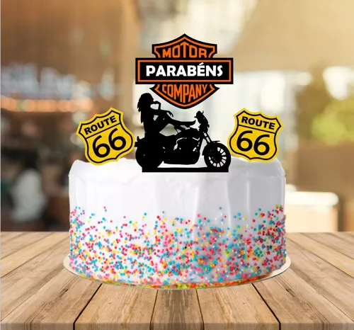 Aniversário Moto: Bolo Harley Davidson