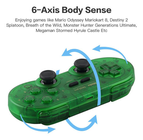 Controlador De Juegos 8bitdo Sn30 Pro Inalámbrico Bluetooth