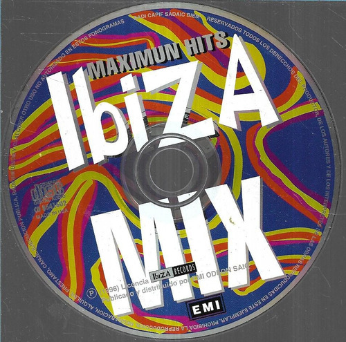 Dj Pep Factoria E-rotic Album Ibiza Mix Maximun Cd S/portada