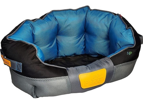 Imagen 5 de 9 de Cama Perro Gato Gigwi Place Gris/azul Large 75x50x20 Np
