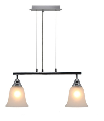 Colgante Elegante Spot De Techo Moderno  2 Tulipas Ideal Led