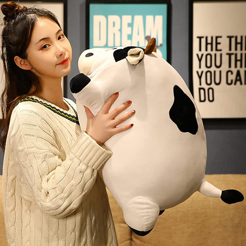 Wuyu Almohada De Felpa De Vaca, Adorable Juguete De Peluche.
