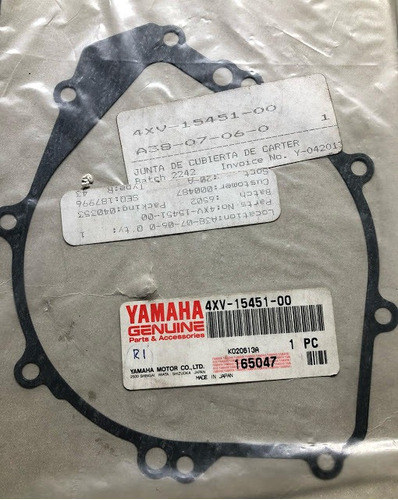 Junta Tapa De Carter  Orig. Yamaha R1/fz1 Panella Motos