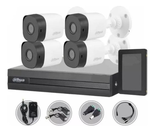 Kit Seguridad Dahua Cctv Dvr 4ch + 4 Camara 2mp 1080p+disco