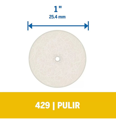 Disco De Fieltro Para Pulir Dremel 429 Minitorno Dremel