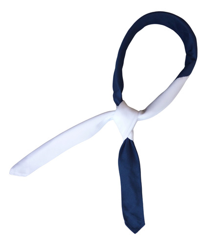 Pañuelo Gaucho Cuello Combinado Azul Y Blanco Combinado Único