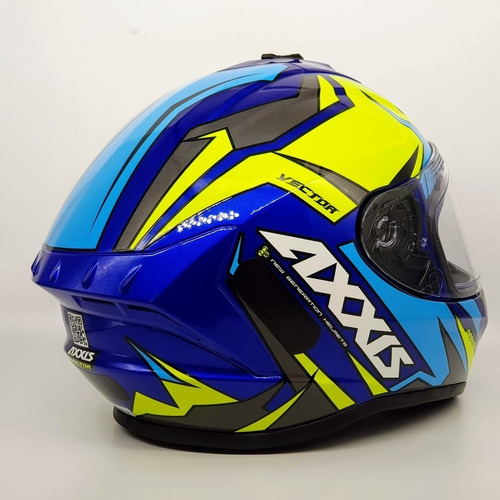 Imagem 9 de 10 de Capacete Axxis Draken Vector + Viseira Fume Lançamento