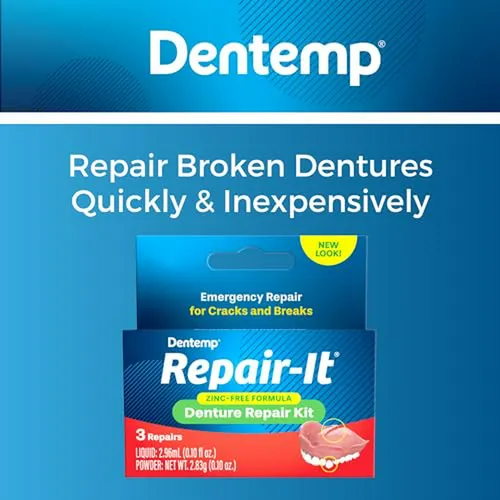 Kit De Reparación De Dentaduras Dentemp - Repara Dentaduras