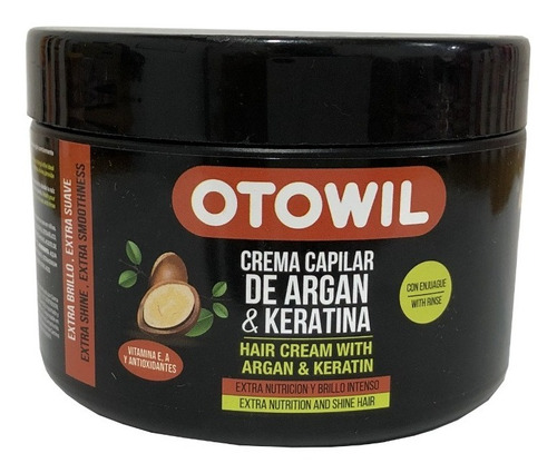 Máscara Capilar De Argan Y Keratina + Nutrición X250gr