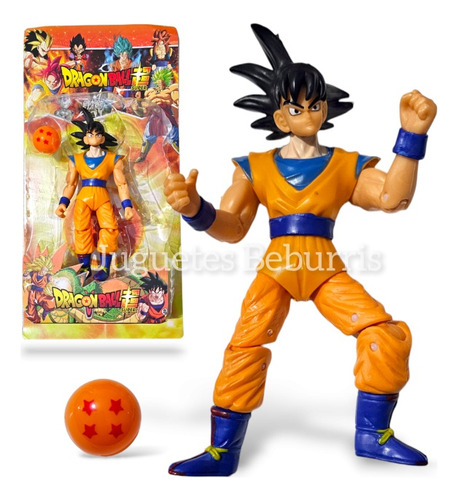 Muñeco Gokú. Articulado. 19cm. Muñeco Dbz